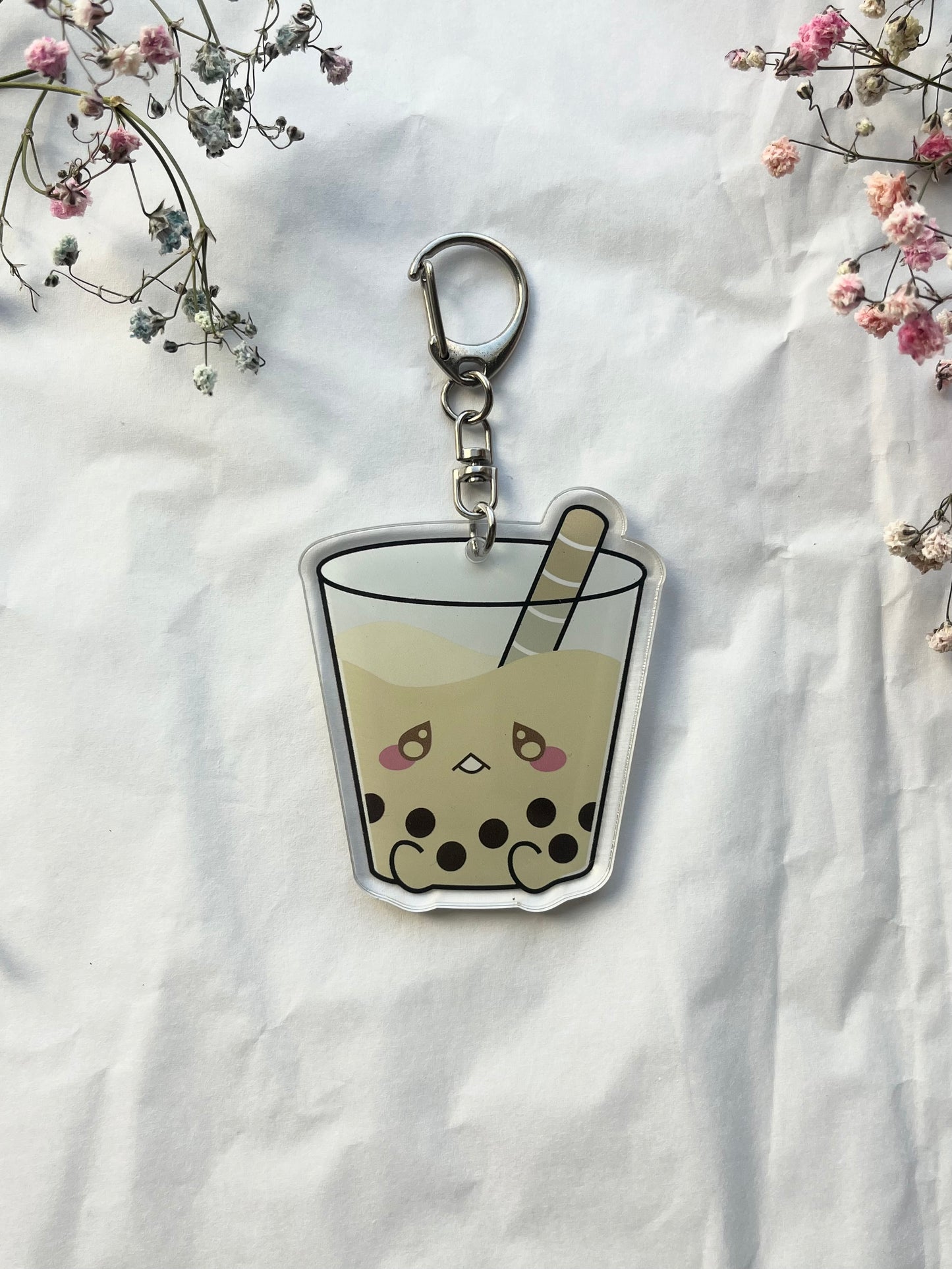 Boba Milk Tea key Chain